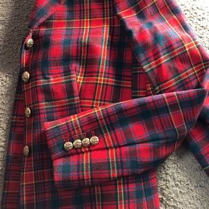 J Crew MacAllister Tartan Blazer